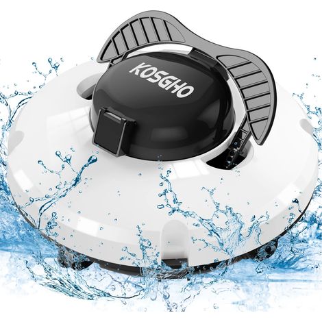 Pulitore per piscina senza fili con batteria da 5200 mAh Aspirapolvere per piscina robot con doppio motore Parcheggio autonomo per piscine a terra piatta