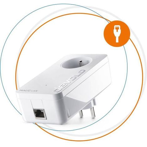 devolo Magic 2 LAN - Adaptateur CPL 2400 Mbps avec port Gigabit Ethernet (1/5)