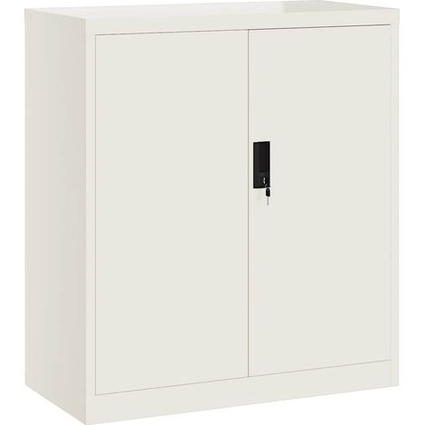 File Cabinet White 79x40x90 cm Steel vidaXL