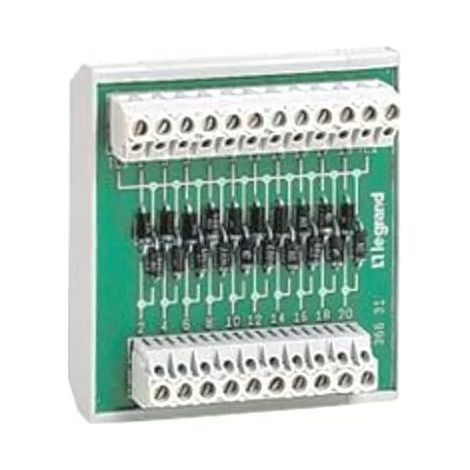Legrand 036631 Lamp test module 10 outputs sym or asym rail mounting