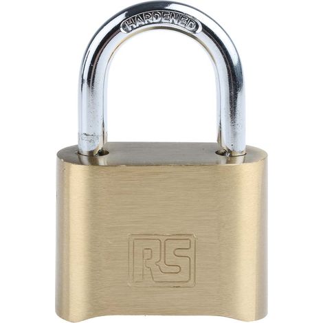 Cadenas à combinaison RS PRO en Laiton, Ø anse 7mm ( Prix pour 1 ) (1/3)