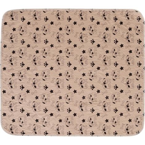 Tapis réutilisable en PVC étanche pour incontinence (café 101,6 x 152,4 cm) (1/5)
