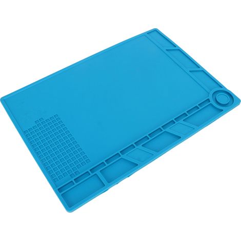 Tapis de réparation en silicone isolant thermique, antistatique, à adsorption magnétique, pour la maintenance des appareils électroniques (1/5)