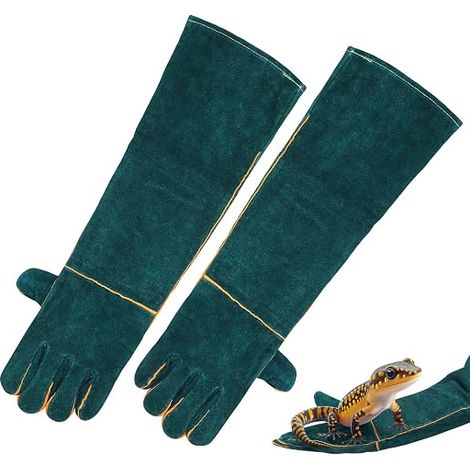 Gants de Manipulation Animaux, 60 cm Gant Anti Morsure, Gants de Protection Anti-morsure pour Animaux de Compagnie, Gant pour bain, manipulation et toilettage des chiens, chats et oiseaux (1/5)