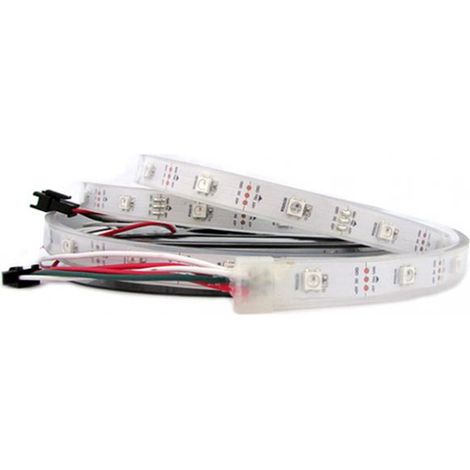 Striscia Bobina Striscia Led SPI Magic Color RGB Con IC WS2812 5V Con 150 Smd 5050 5 Metri Con Guaine IP67 (1/3)