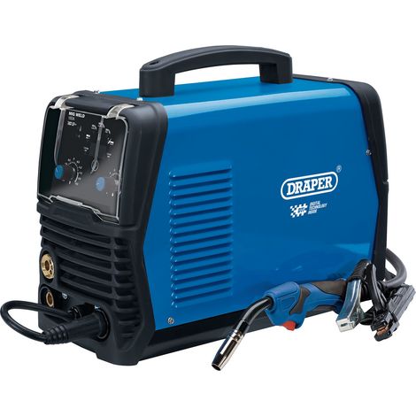 Draper 160A MIG Aluminum Welder (Model 70048) with Gas/Gasless Operation, AC/DC Power, Suitable for MIG Welding of Aluminum and Other Metals (1/5)