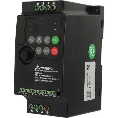 Variateur de fréquence VFD 1,5 kW, entrée triphasée AC380-400V, sortie triphasée AC380V, pour pompe et tour (1/4)