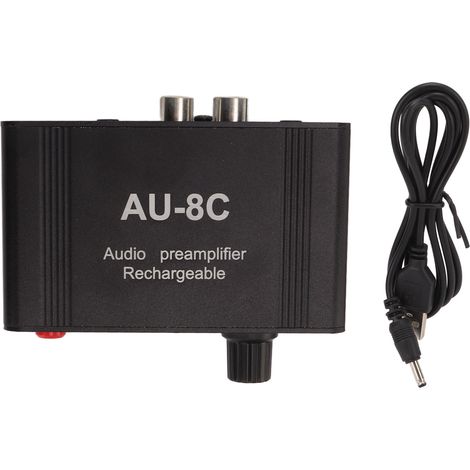 Préampli Audio Stéréo Compact Aluminium - Amplificateur pour Casque Haute Fidélité (1/5)