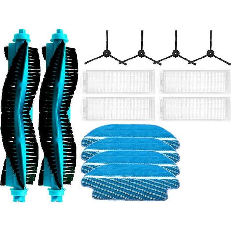 Compatible avec Proscenic M6 Pro aspirateur robot accessoire de remplacement brosse principale, brosse latérale et filtre HEPA serpillière(14 pièces) (1/5)