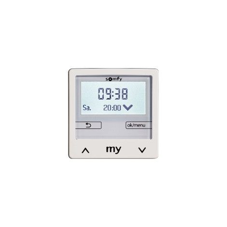 Zeitschaltuhr Somfy chronis smoove ib+ programmierbar beleuchtet