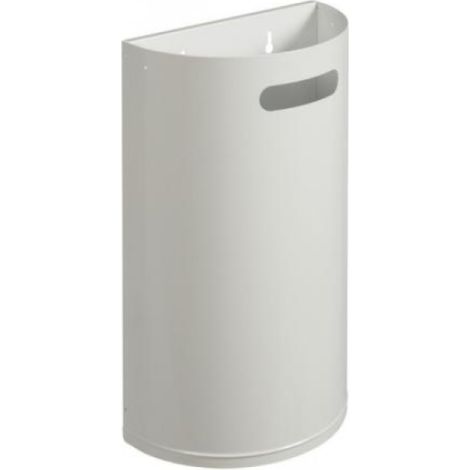 Corbeille décrochable murale Arkea essentiel - 40l - blanc signalisation - RAL 9016 (1/3)