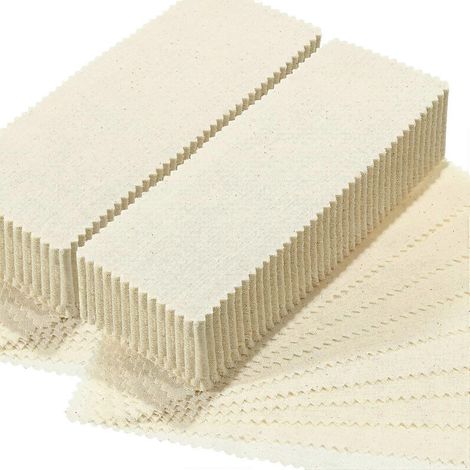 300 bandes de cire épilante en mousseline naturelle pour le visage et les sourcils, prédécoupées.