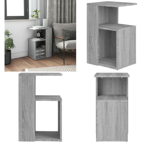 Beistelltisch Grau Sonoma 36x30x56 cm Holzwerkstoff - Beistelltisch - Wohnzimmermöbel - Couchtisch - Side Table - Holzwerkstoff - Home & Living (1/5)
