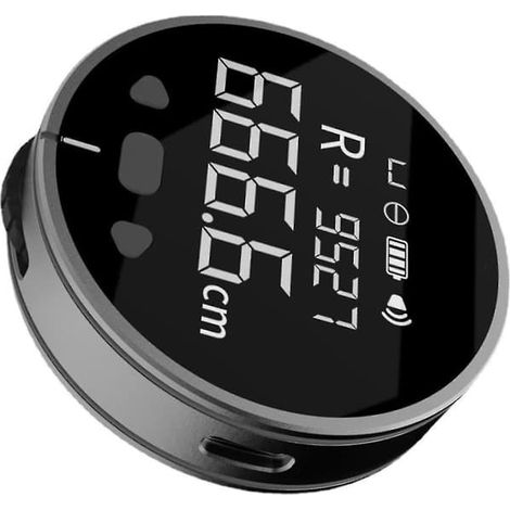 Mètre ruban électronique numérique rechargeable par USB avec écran LCD, outil de mesure, accessoires de quincaillerie, gobelet doseur noir (1 pièce) (1/5)