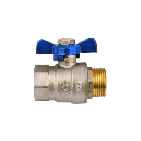 Valvola a sfera per acqua, pesante, a passaggio totale, con P.MOT.GW.W/Z.3/4' - H/ZK-64-020