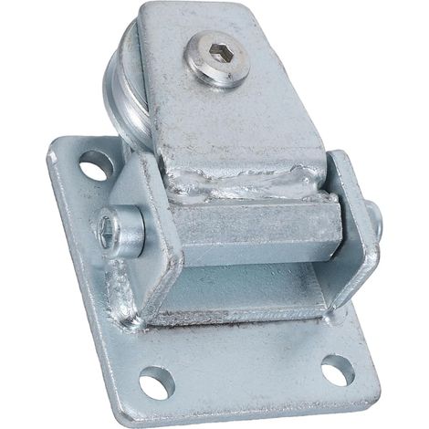 Poulie à Corde Robuste en Acier Haute Résistance Revêtement Nickelé, Forme en U pour Levage et Montage Plafond, pour Garages et Espaces Confinés (1/5)