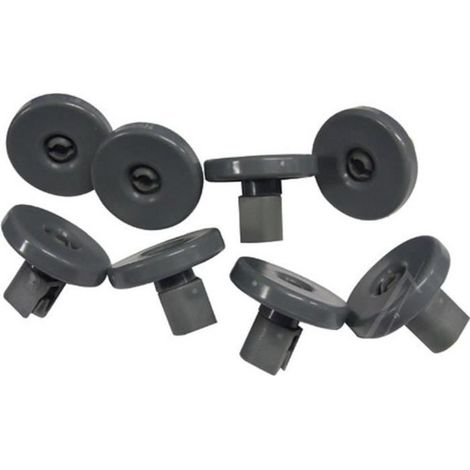 8 roulettes pour panier lave-vaisselle, glissement silencieux, compatibles Faure Electrolux AEG, accessoire remplacement panier à couverts (1/4)