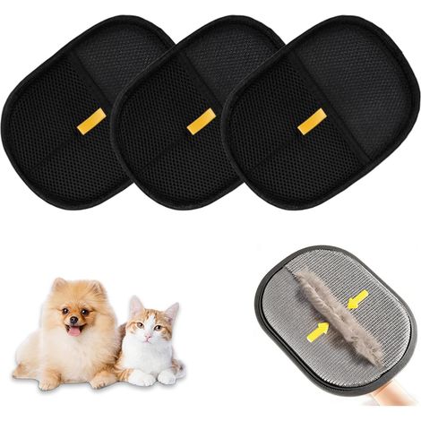 3 x Anti-Hair Gloves for Pets Clothing 20 x 15 cm Anti-Static Gloves (1/5)