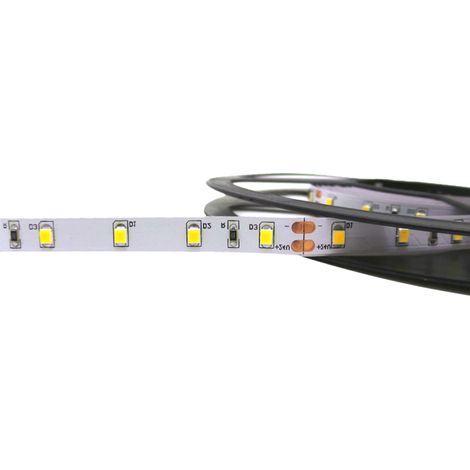 Striscia led 5m smd2835 24v DC 36w 300led ip20 S14-2835-24VLuce Fredda 6400k (1/2)