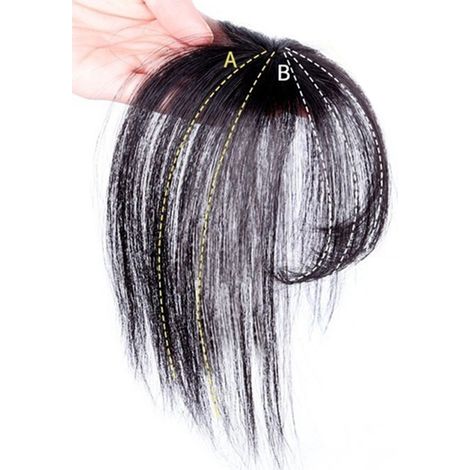Extension de cheveux 3D Air Bangs invisible, fine et soignée (1/5)