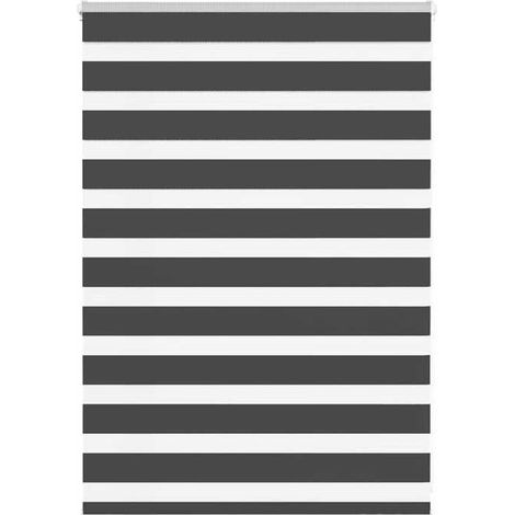 4014211 Store zèbre noir 110x100 cm largeur du tissu 105,9 cm polyester (1/5)