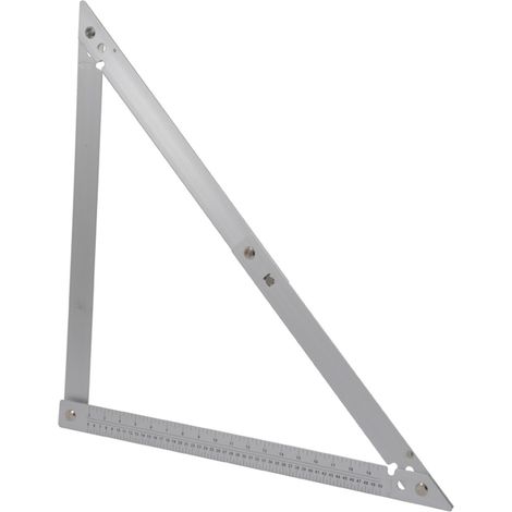 Silverline – Équerre pliante aluminium 600 mm – Système de verrouillage 90°/45° – Housse de protection incluse – Pour espaces confinés (1/6)