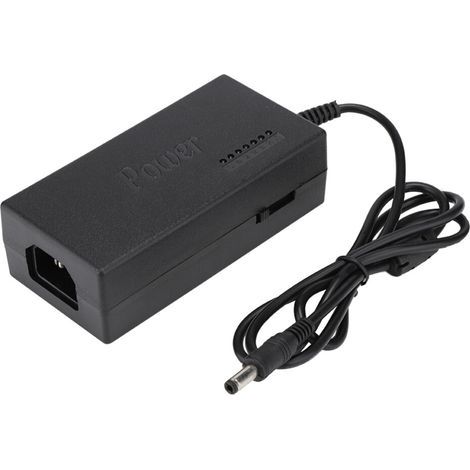 Dispositif multifonctionnel pour kits d'adaptateurs CC avec prises interchangeables, adaptateur secteur universel pour ordinateur portable, protection contre la surchauffe, tension de sortie réglable. (1/4)