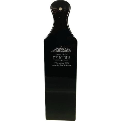 Fade La Cuisine tagliere da portata porcellana nera 37x10 cm