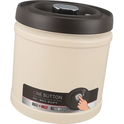 Pot sous vide en acier inoxydable, presse compacte multifonctionnelle, récipient à café hermétique pour thé, Fruits secs, 1600ML (1/5)