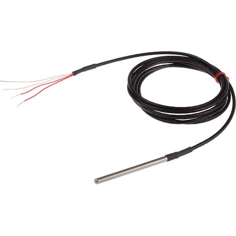 Capteur RTD PT100 RS PRO, Ø 4.5mm, L.75mm + 2m, +250°C max, Câble ( Prix pour 1 )
