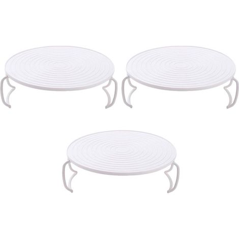 3pièces Support de Cuisson Abs Couches Rack de Rangement Empilable pour Micro-ondes Étagère Vapeur Multifonctionnelle Accessoire Cuisine et Facile à Nettoyer (1/5)
