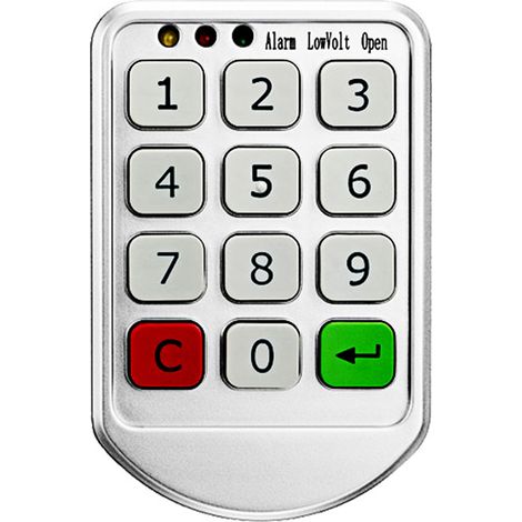 Verrou Électronique pour Armoire – Montage en Surface, Double Mode, Indicateur 3 Couleurs, Alimentation de Secours,verrouillage par mot de passe pour la maison, les lieux publics, tiroir (1/5)