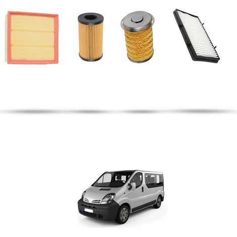 Kit tagliando 4 filtri compatibile con Nissan Primastar 2.5 dci 107kw Dal 2006 (1/5)