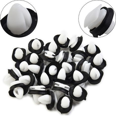 CSPARKV Lot de 100 Agrafe Garniture Fixation Clip Panneau Joint Porte Pour Fiat Ducato 71728806,8565.43, 856543 (1/5)
