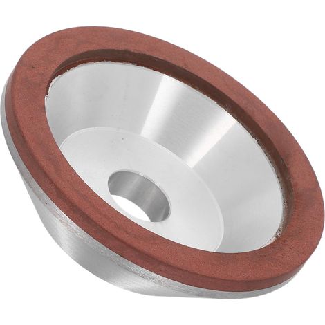 TOPBATHY Meule Boisseau Diamant Argenté pour Meulage et Polissage Précis sur Métal et Pierre, Efficacité de Coupe Optimisée, Forme Concave pour Outils Industriels (1/4)