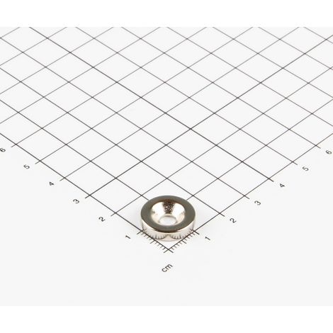 Magna-C Neodym-Ringmagnet Ø15xØ4,5x3,5mm mit konischer Senkung