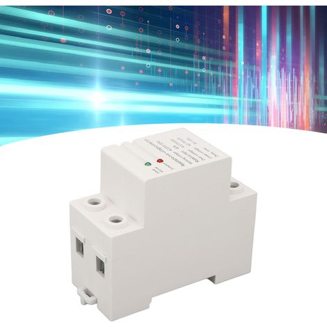 CHLTDQ Protecteur de surtension/sous-tension intelligent monophasé à réarmement automatique, interrupteur de protection à temporisation de limitation de courant, 40 A AC230 V 50 Hz, montage sur rail D (1/5)