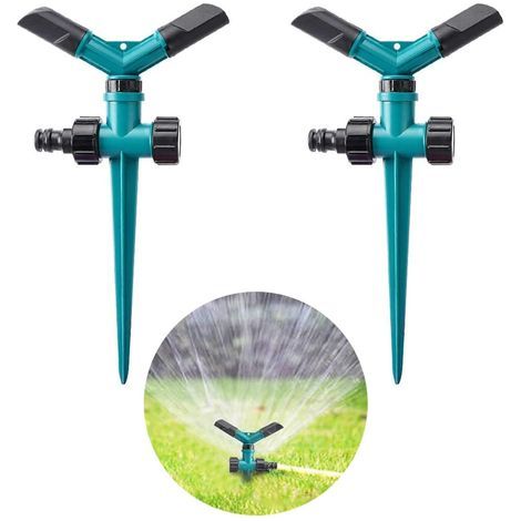 GENERIC-Arroseur Pointe Rotative Arroseur Gazon Par Pulvérisation Piquet D'arrosage Rotatif Parfait Pour Pelouses, Plates Bandes Et Jardins L'avant, Fixable En Toute Sécurité Dans Le Sol, Utilisation (1/5)