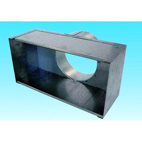 Plénum galva, raccord arrière D2x200mm pour GSAO/GRAI/GRMC/GRL/GFE, D1000x200mm S&P (UNELVENT) 878498