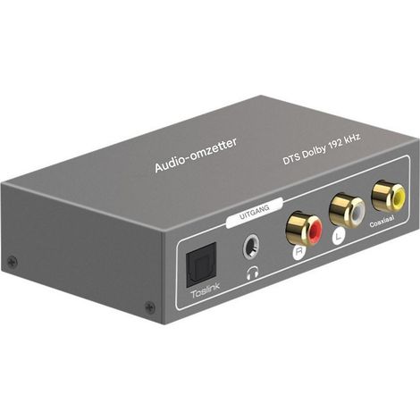 Extracteur Audio HDMI ARC - Convertisseur Numérique Analogique - Entrées HDMI ARC / Toslink / Coaxial - Sorties RCA / 3,5 mm / Optique / Coaxial - Pour Amplificateurs Soundbar Home Cinéma - 1 Pièce