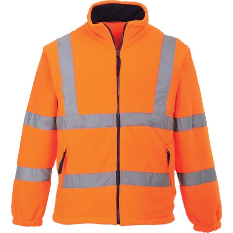 Forro polar de alta visibilidad naranja L