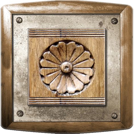 Interrupteur décoré edelweiss 3