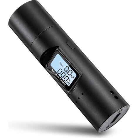 Testeur d'haleine AT02, testeur d'alcool portable sans contact de haute précision pour surfaces métalliques, écran LCD numérique rechargeable par USB (1/3)