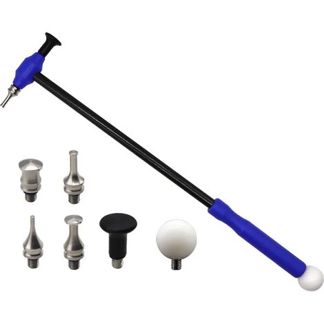 Filiyano – kit de réparation de – Marteau de débosselage en alliage de titane avec manche en fibre de carbone et vis M8 pour réparation de carrosserie