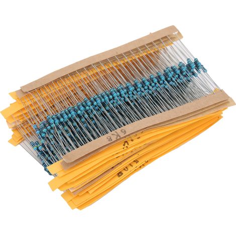 Set mit 600 Metallfilmwiderständen zum Schutz und zur Sicherheit elektronischer Geräte (1/4 W) (1/5)