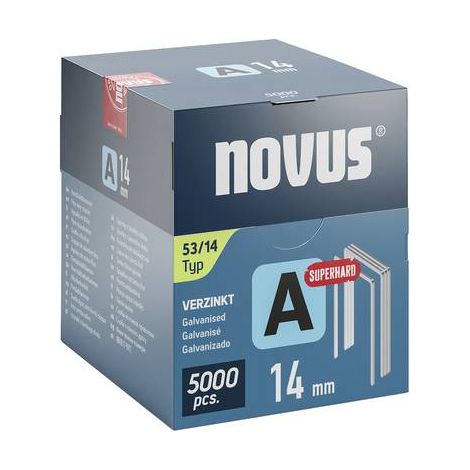 Novus Tools 042-0764 Agrafes fil fin Type 53 5000 pc(s) Dimensions (L x l) 14 mm x 11.3 mm