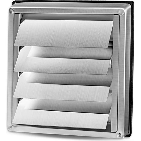 Stainless Steel Air Vent Grille Weather Protection 100mm 125mm 150mm Movable Slats 150mm (1/5)
