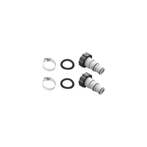 Adaptateur tuyau piscine 38 mm et 32 mm – Compatible pompes filtration 1500 à 4000 gallons/heure – Plastique résistant – Lot de 2 pièces