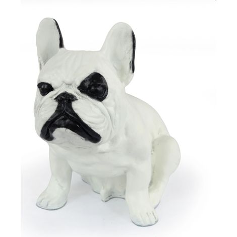 Bouledogue français II - Statuette de chien, chien assis sur un bureau, décoration pour le salon d'un amoureux des chiens par Art-Dog (1/5)