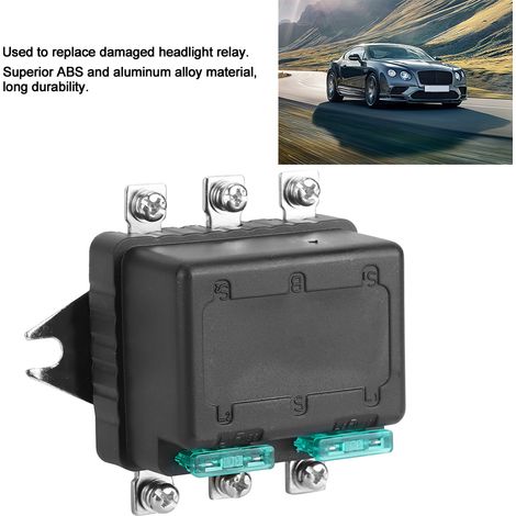 Relé de faros dobles de 12 V 30 A NLR-132 para automóviles con bombillas de luz de cruce y carretera.